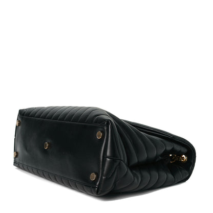 Saint Laurent Calfskin Y Quilted Monogram Large Loulou Chain Satchel Black 7 of 7
