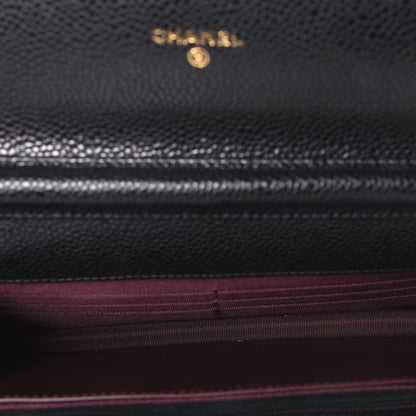 Chanel Caviar Quilted Wallet On Chain WOC Black 5 of 9