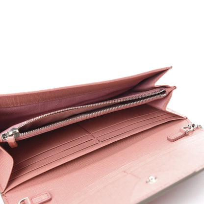 Fendi Vitello Elite Crystal Eye Monster Continental Wallet on Chain Grigio Polvere Ribes Multicolor 5 of 10
