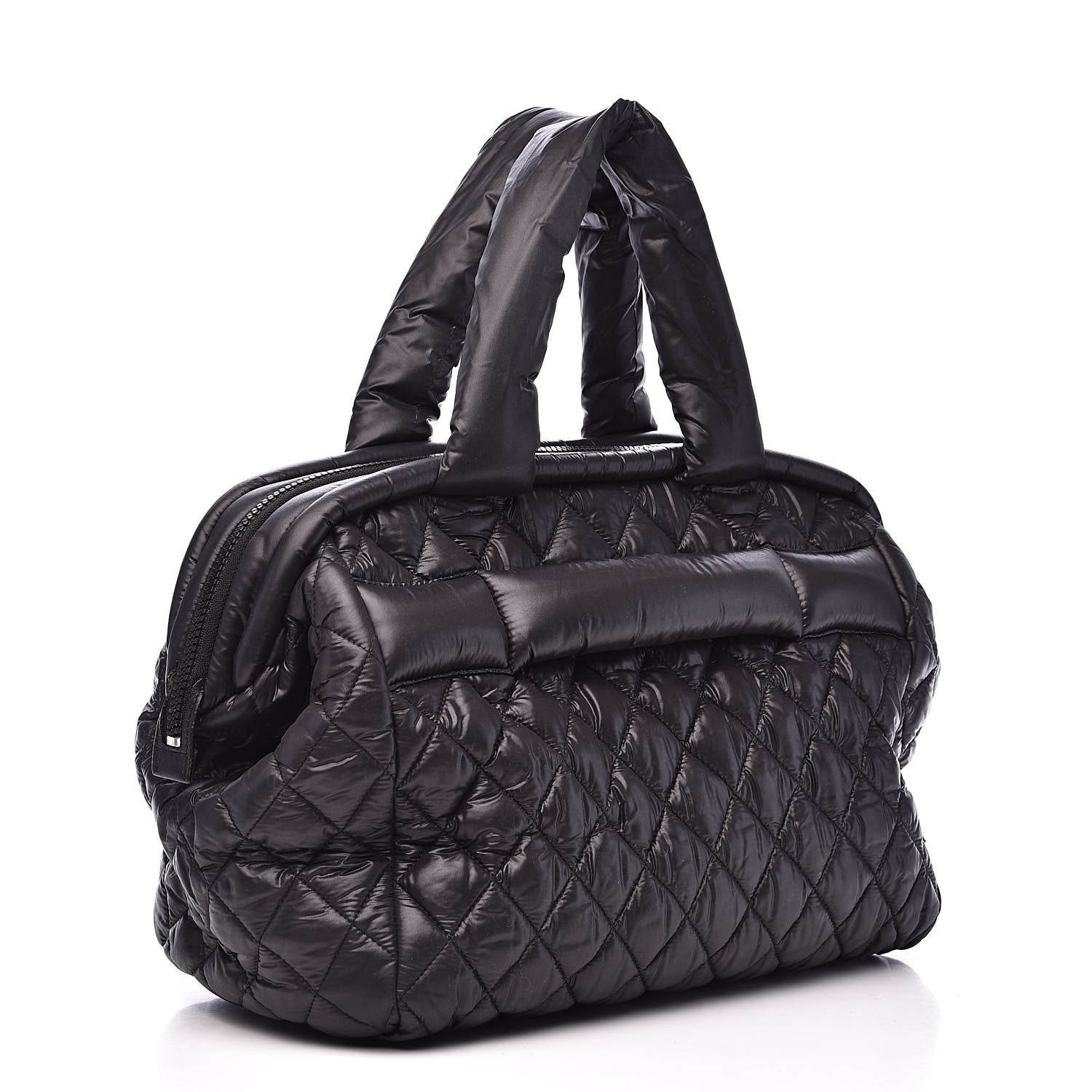 Chanel Nylon Coco Cocoon Bowler Black 3 of 15