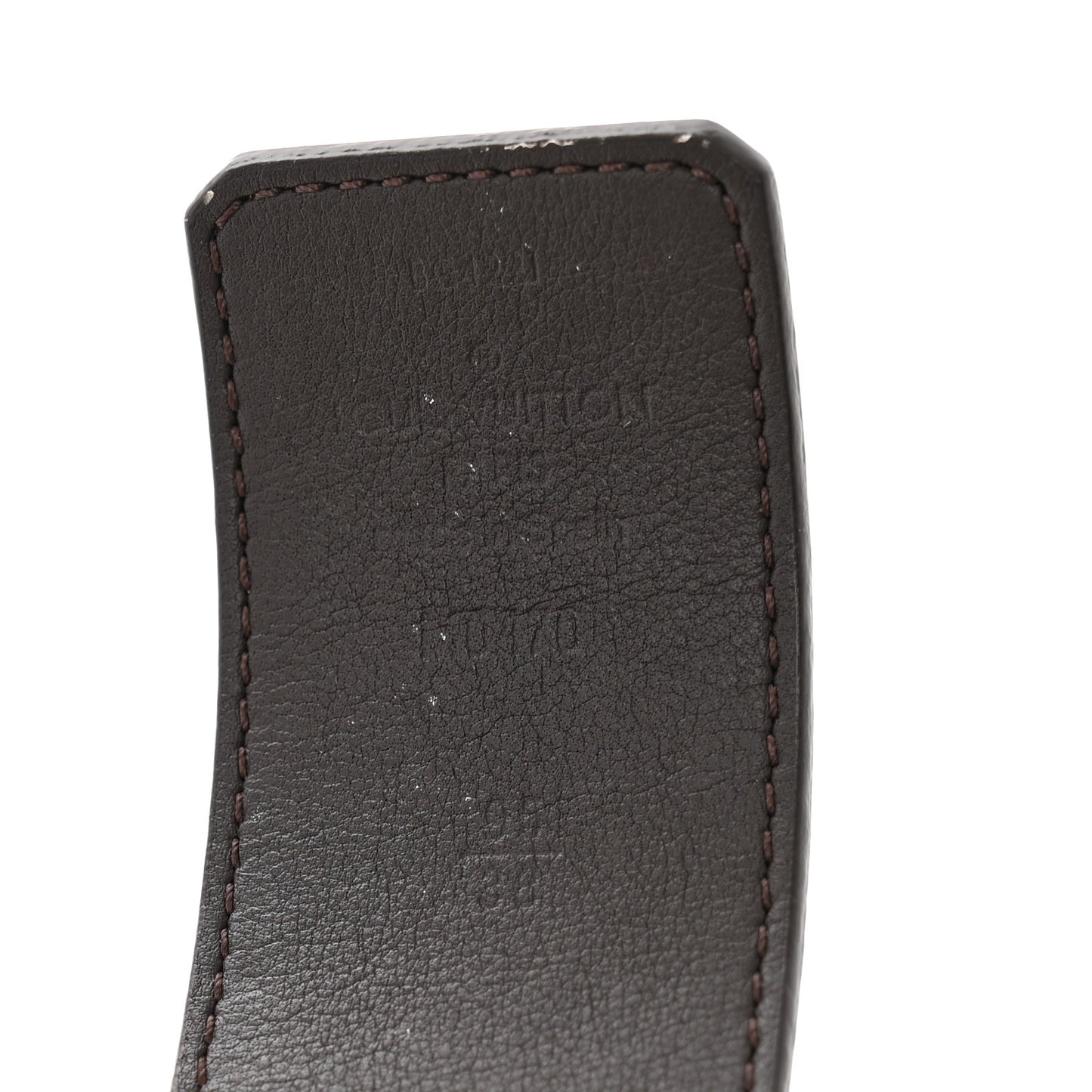 Calfskin Monogram 40mm LV Pyramide Stripes Reversible Belt 95 38