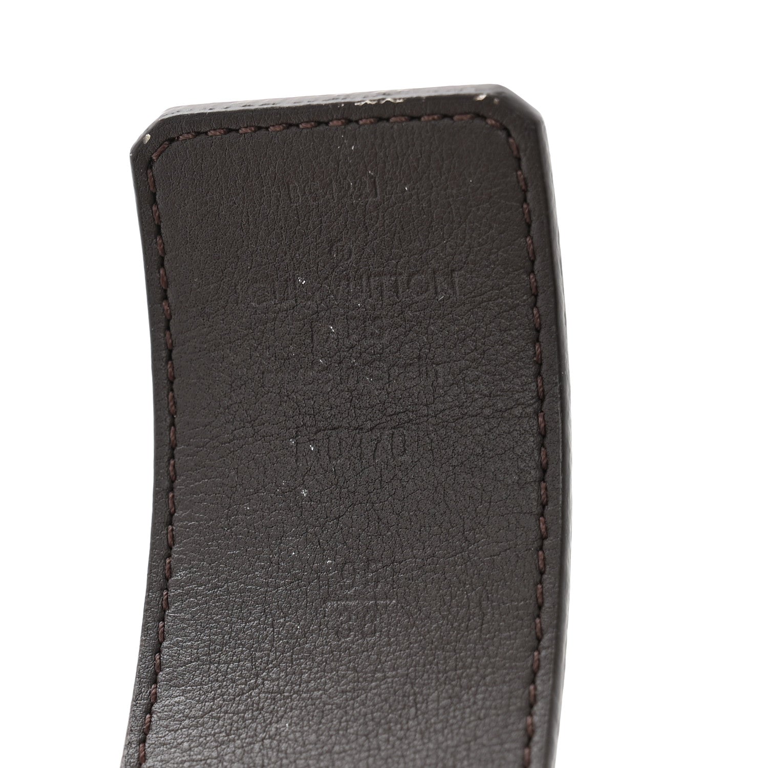 Louis Vuitton Calfskin Monogram 40mm LV Pyramide Stripes Reversible Belt 95 38 6 of 8