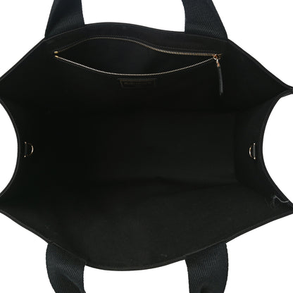 Fendi X VERSACE Canvas Fendace Logo Large Shopping Tote Black 9 of 9
