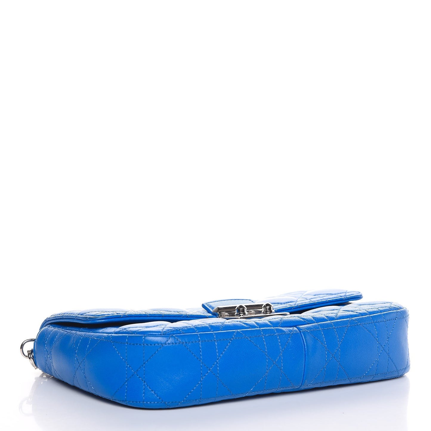 Lambskin Cannage Miss Dior Promenade Pouch Blue