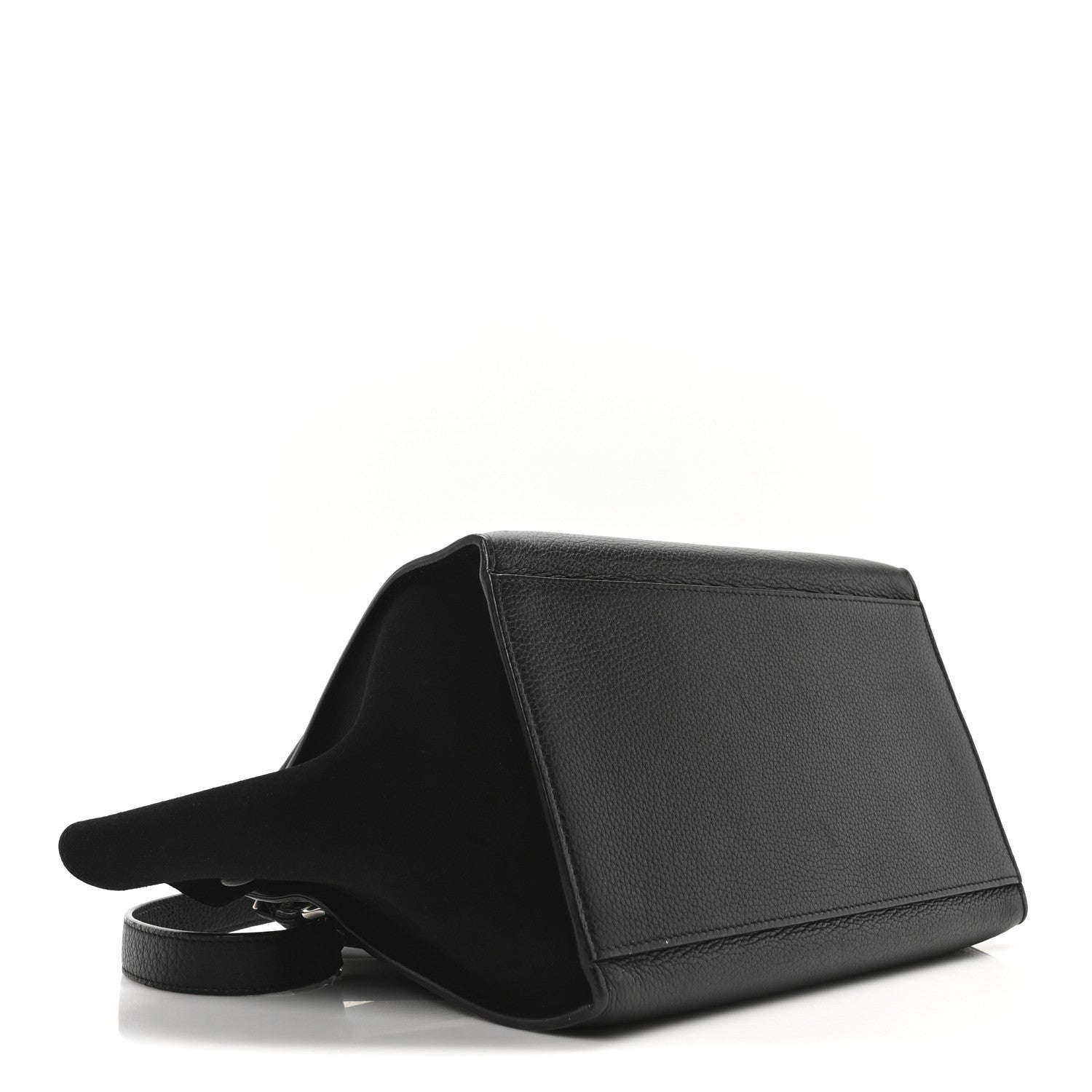 Celine Drummed Calfskin Suede Trapeze Black 6 of 17