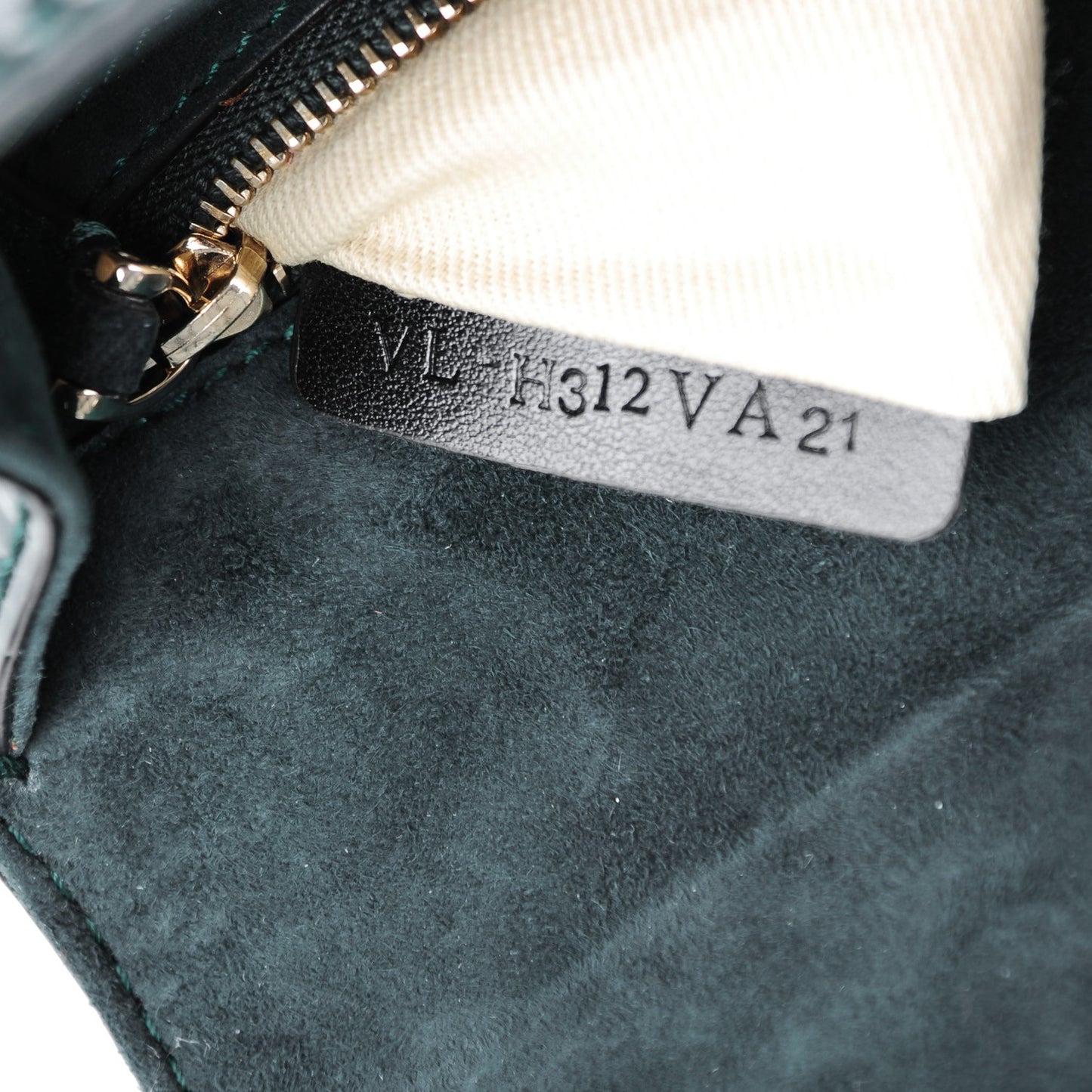 Patent Monochrome Mini Glam Lock Rockstud Flap Dark Green
