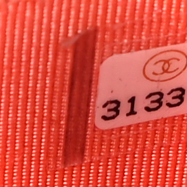 Chanel Lambskin Quilted Zip Around Coin Purse Wallet Coral 7 of 12