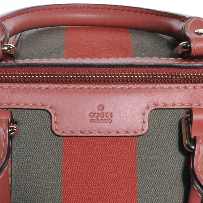 Gucci Monogram Vintage Web Medium Boston 5 of 9