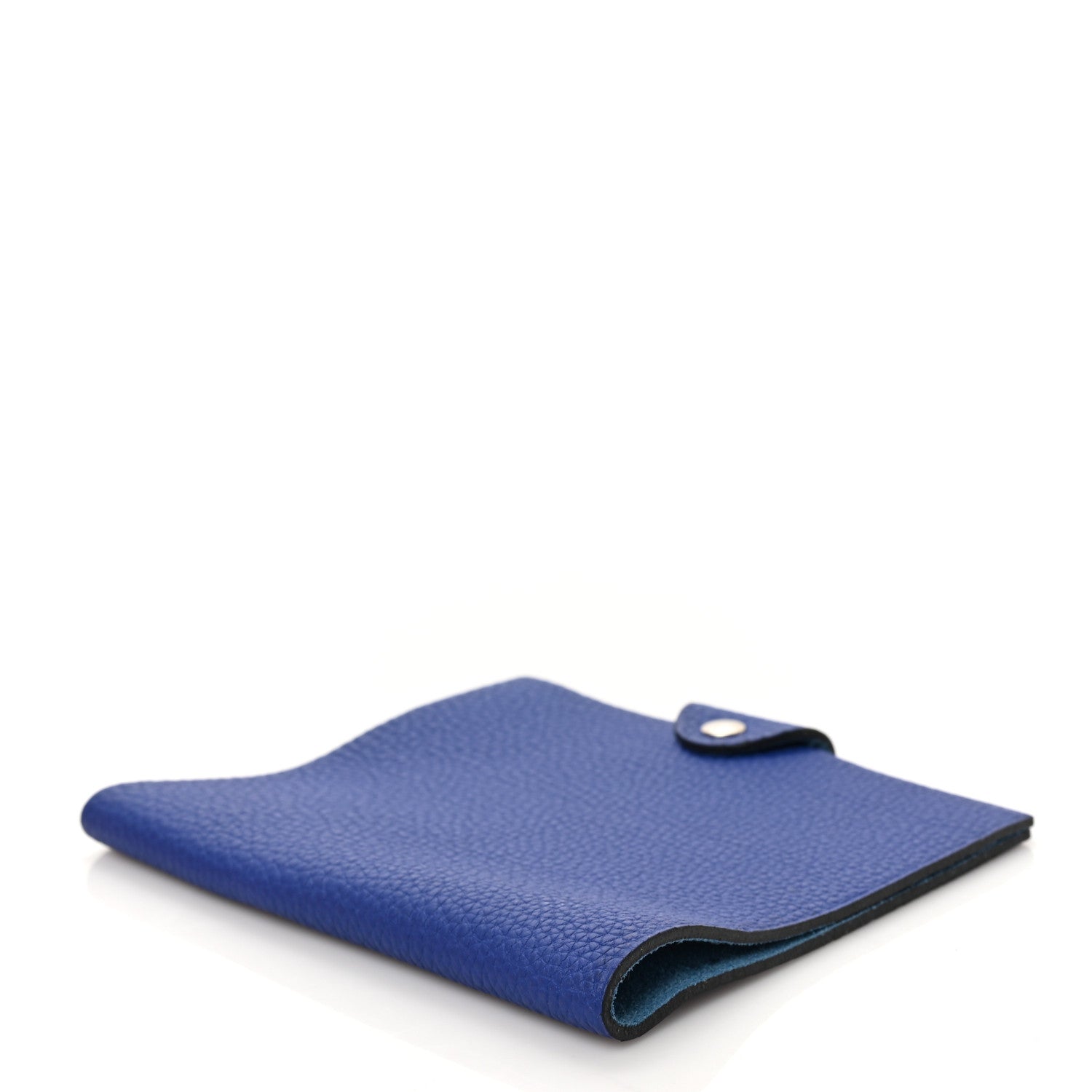 Hermes Togo Ulysse PM Notebook Cover Bleu Azur 4 of 6