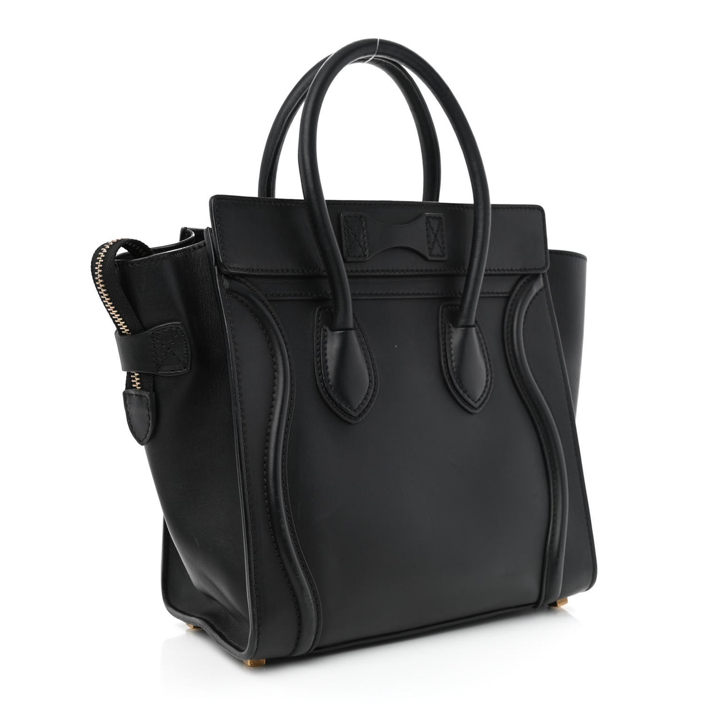 Smooth Calfskin Micro Luggage Black