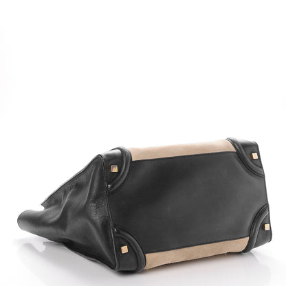Celine Smooth Calfskin Suede Small Luggage Cream 4 of 9