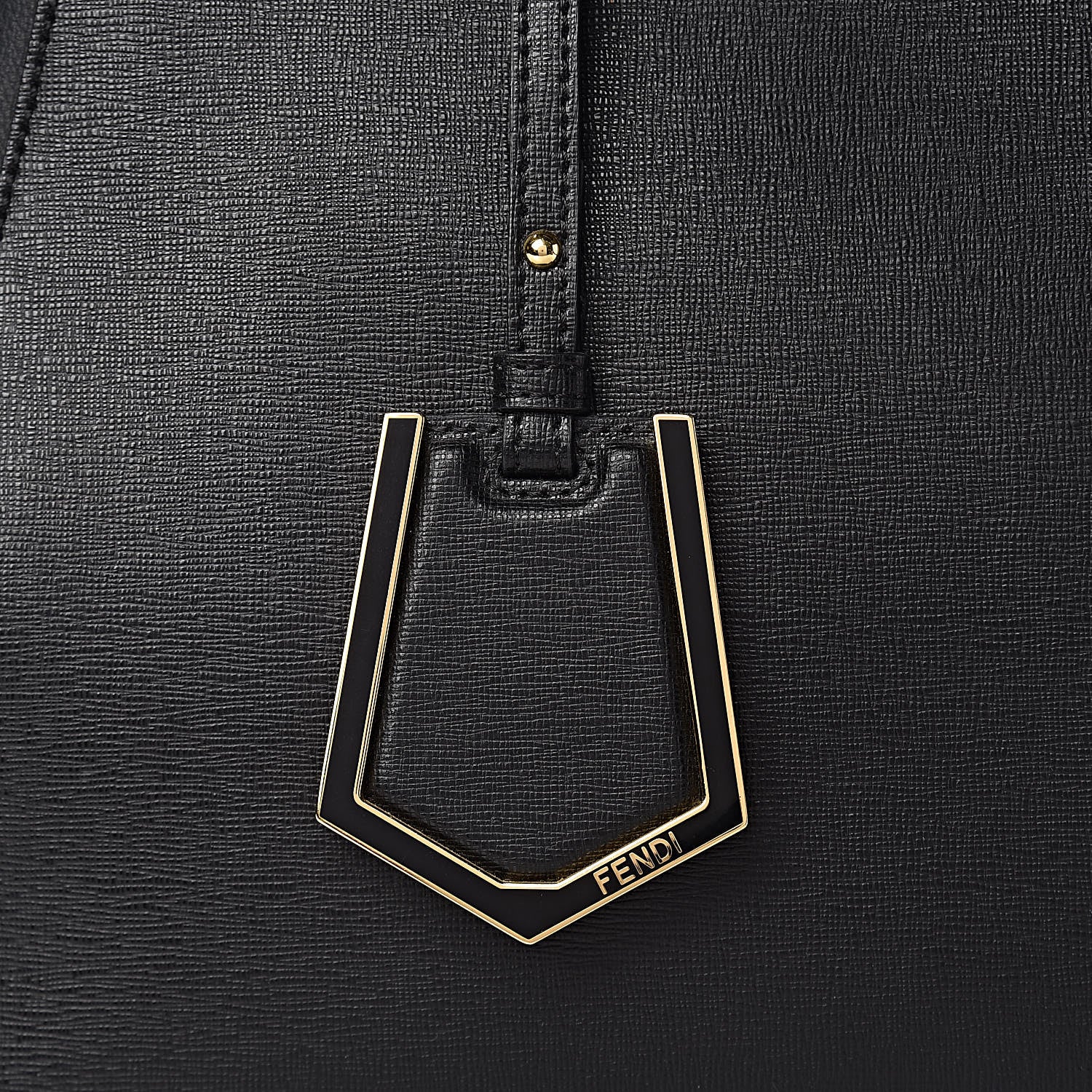 Fendi Vitello Elite Regular 2Jours Tote Black 15 of 15