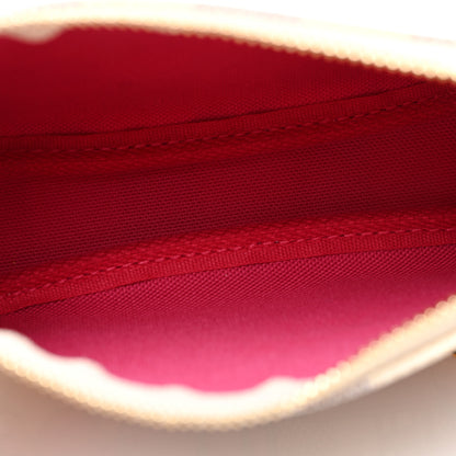 Louis Vuitton Damier Azur 2021 Christmas Animation Hollywood Mini Pochette Accessories Fuchsia 4 of 8