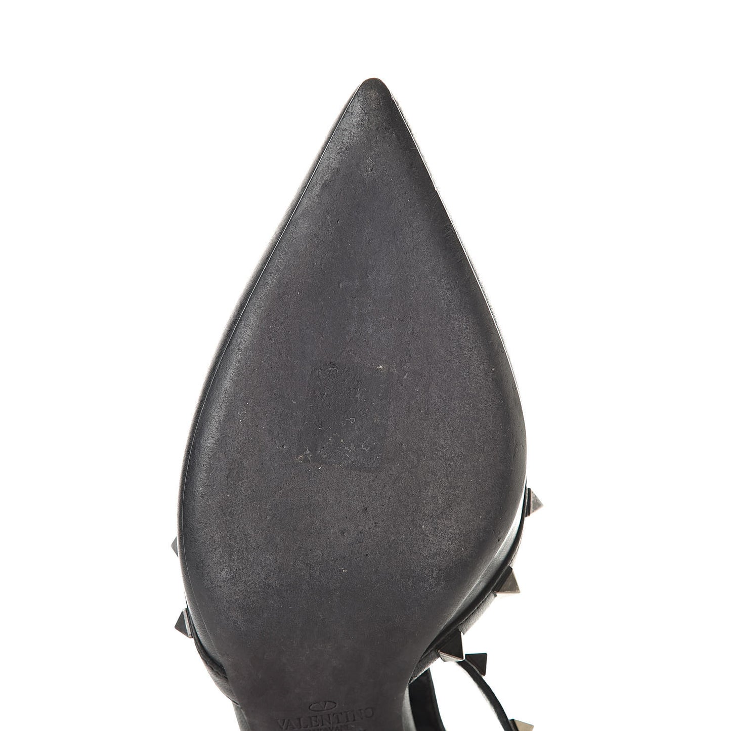 Nappa Rockstud Ankle Strap Low Heel Pumps 39 Black