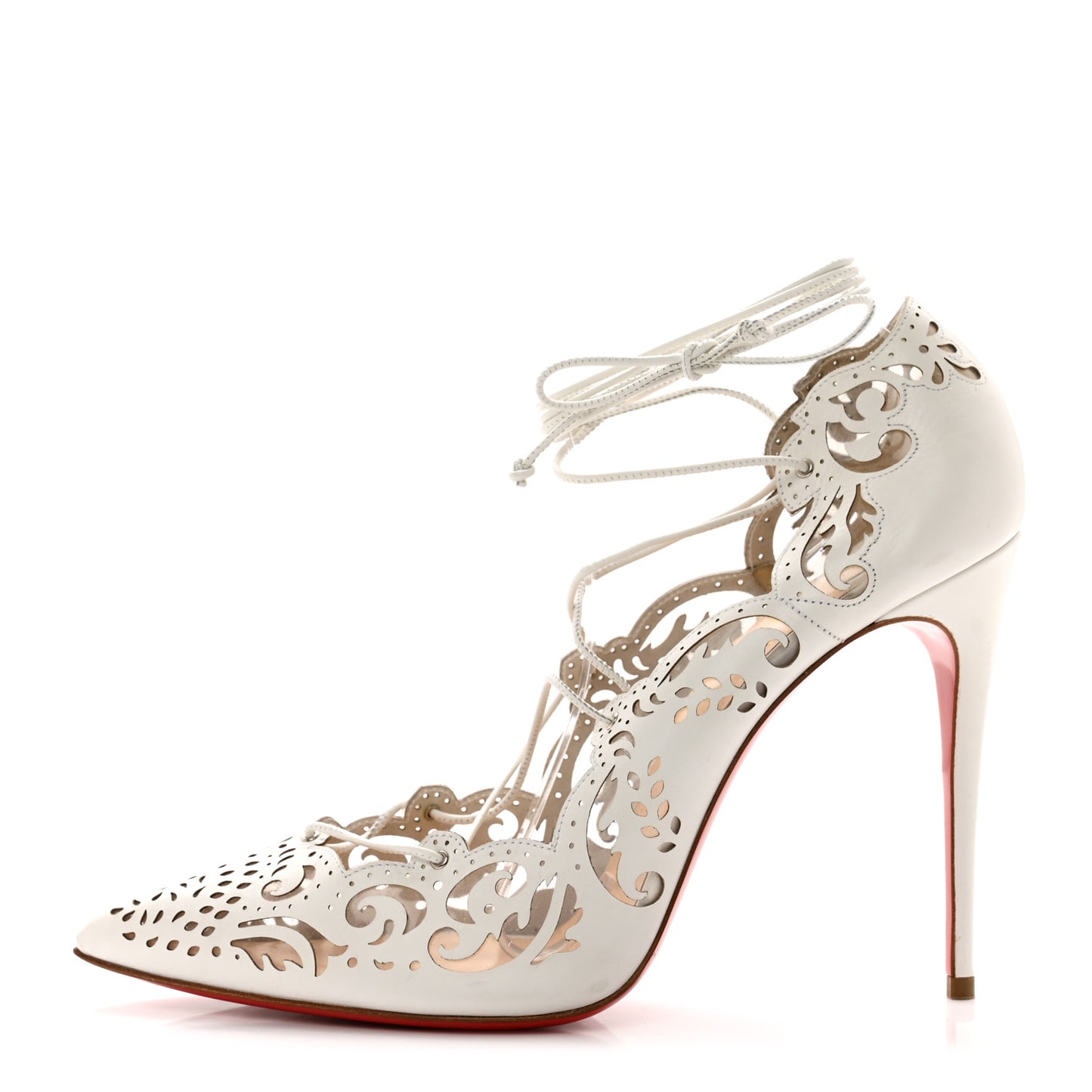 Calfskin PVC Impera 100 Pumps 40.5 White