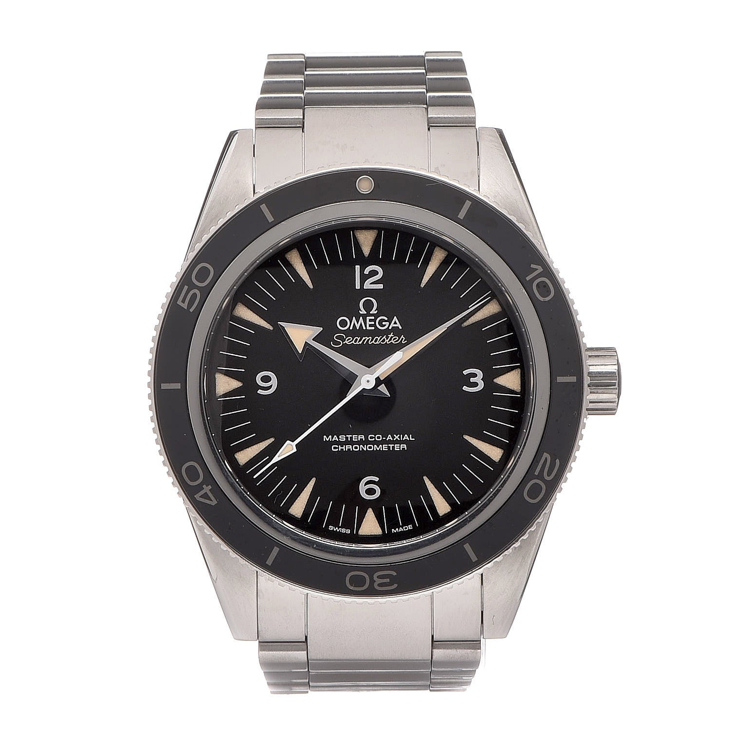 Omega Stainless Steel 41mm Seamaster 300 Master Co-Axial Chronometer Automatic Watch Black 233.30.41.21.01.001 1 of 6