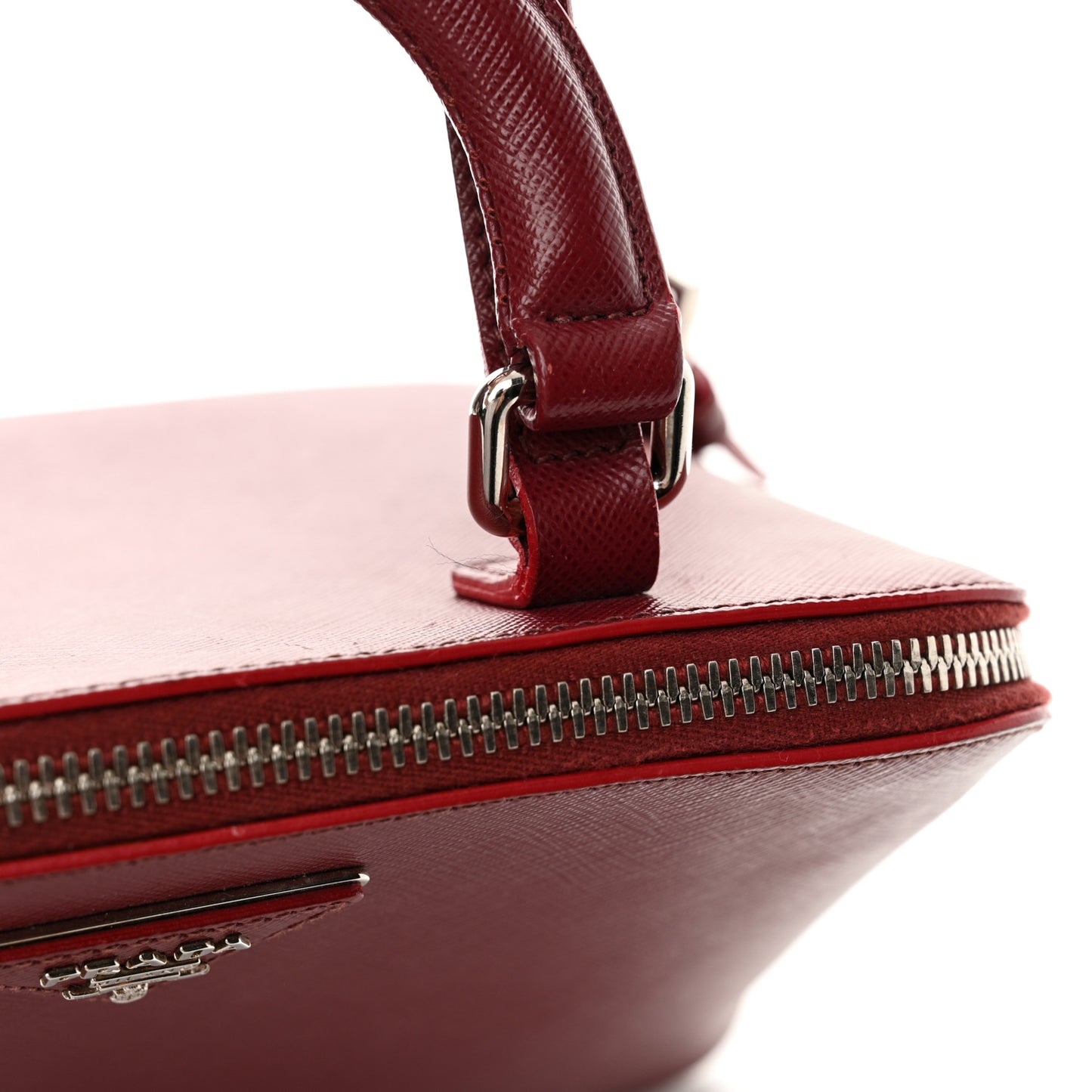 Saffiano Lux Promenade Backpack Cherry