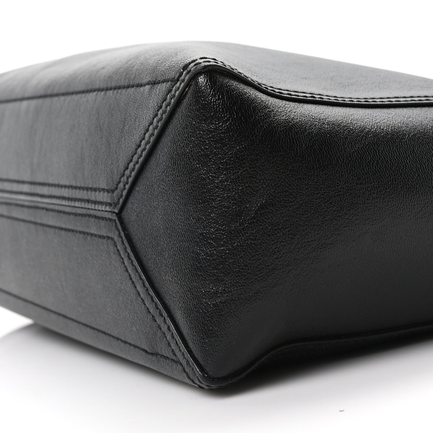 New Sakai Calfskin Lux Medium Dahlia Tote Black