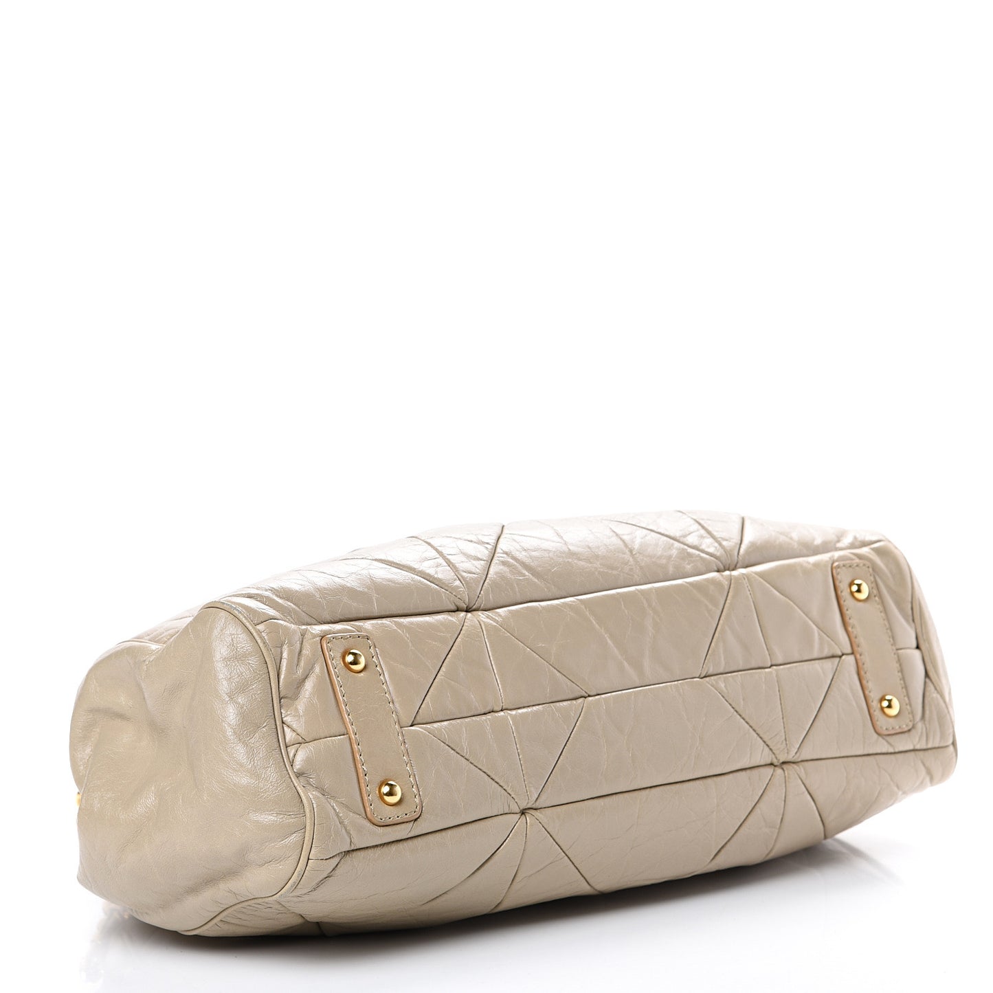 Calfskin Quilted Stam Light Grey
