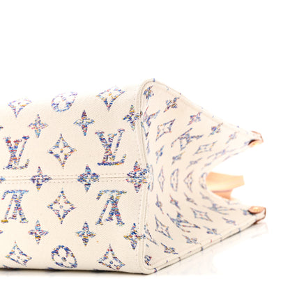 Louis Vuitton Monogram Jacquard Nautical Onthego MM Multicolor Beige 9 of 9