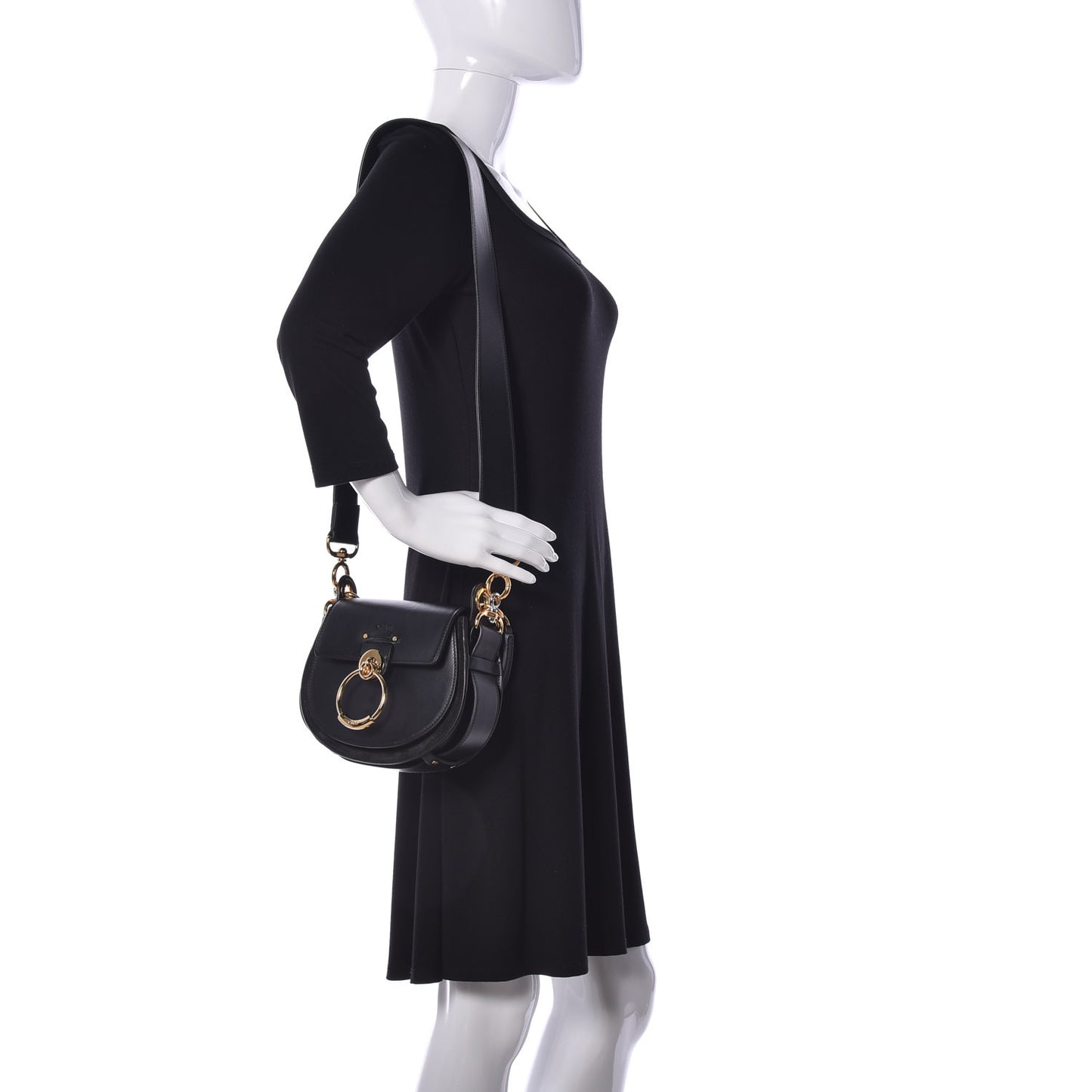 Calfskin Small Tess Bag Black