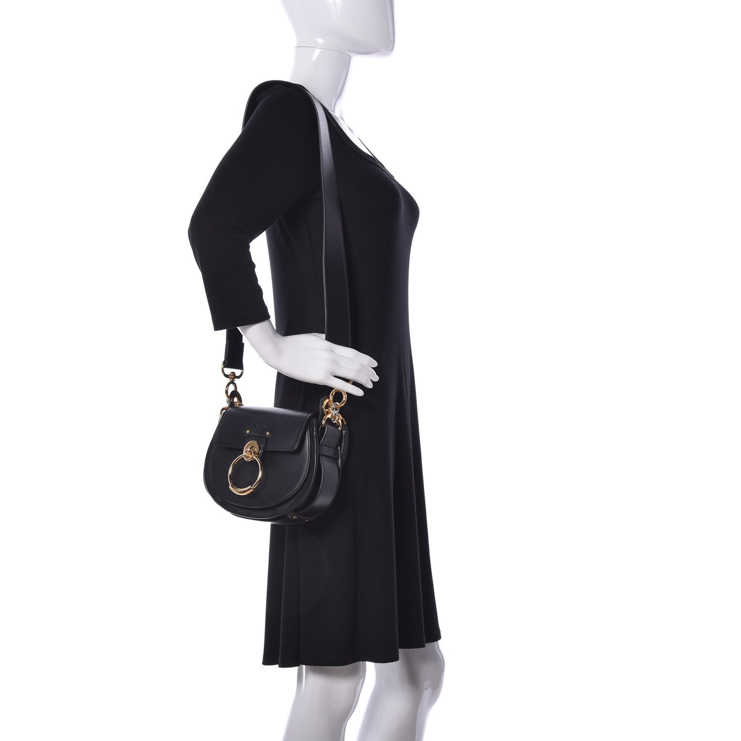 Chloe Calfskin Small Tess Bag Black 2 of 10