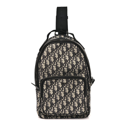 Christian Dior Oblique Mini Rider Backpack Black 1 of 10