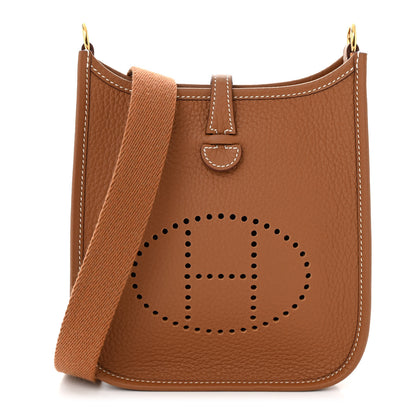 Hermes Taurillon Clemence Evelyne TPM Gold 1 of 11