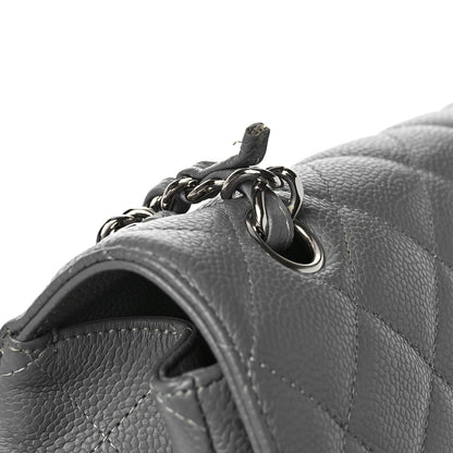 Chanel Caviar Quilted Maxi Single Flap Grey 11 of 11
