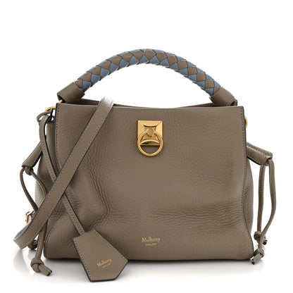 Mulberry Heavy Grain Small Iris Tote Powder Grey Pale Slate 1 of 14