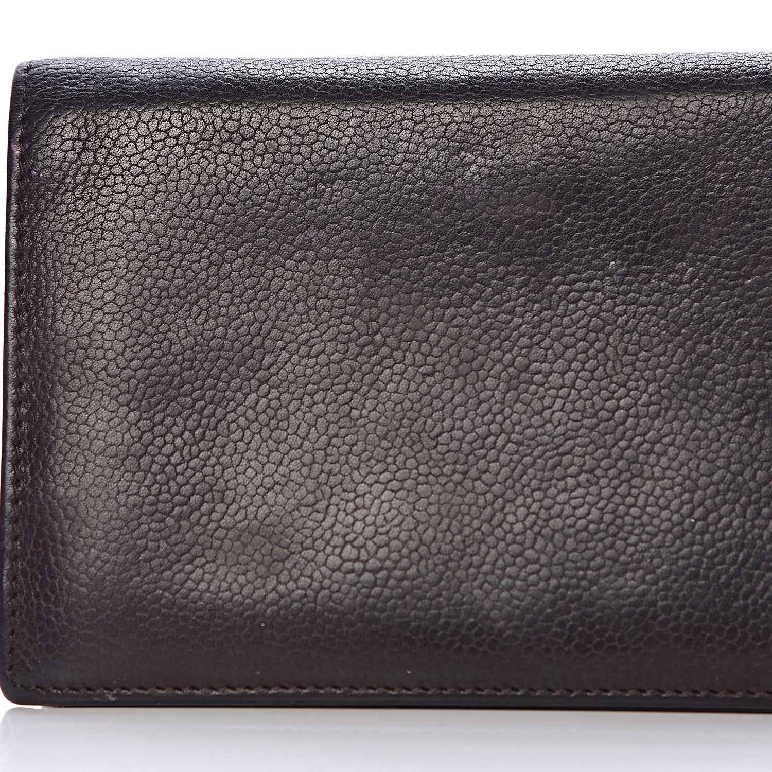 Chanel Caviar Timeless CC Yen Wallet Dark Brown 17 of 22