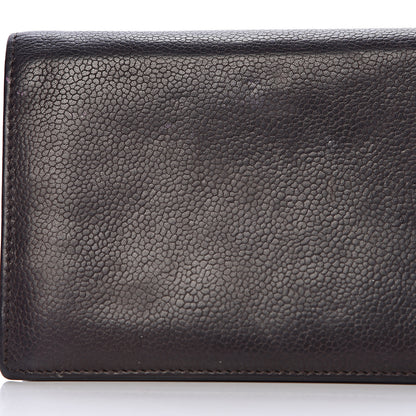 Chanel Caviar Timeless CC Yen Wallet Dark Brown 17 of 22