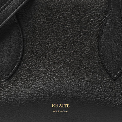 Khaite Pebbled Calfskin Small Maeve Bag Black 7 of 9