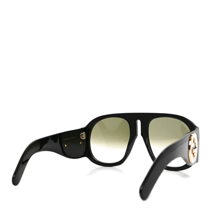 Gucci Oversized Aviator Sunglasses GG0152S Black 4 of 7