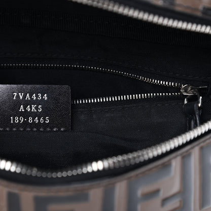 Fendi Vitello Century Bi-Color FF 1974 Embossed Belt Bag Maya Black 7 of 11