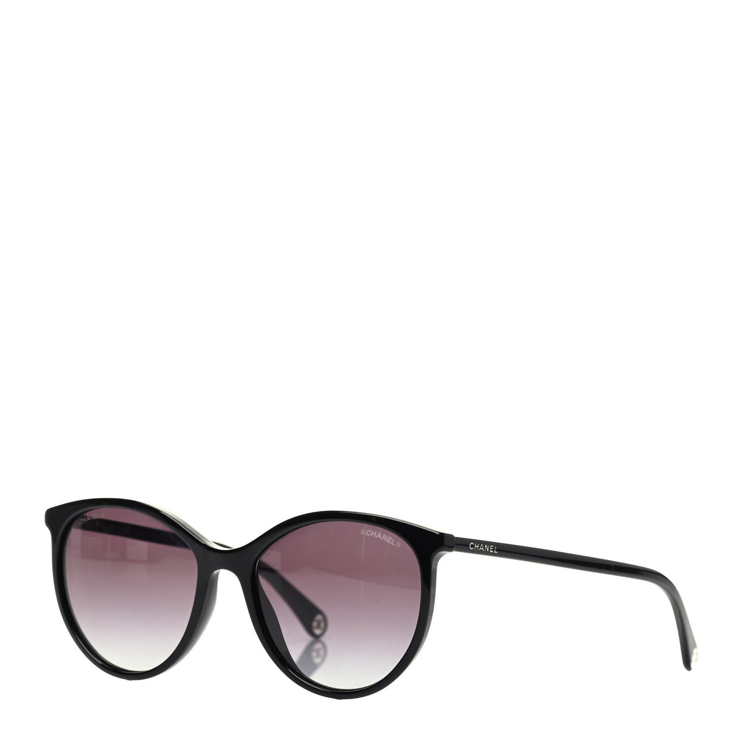 Acetate Pantos Cat Eye Sunglasses 5448 Black