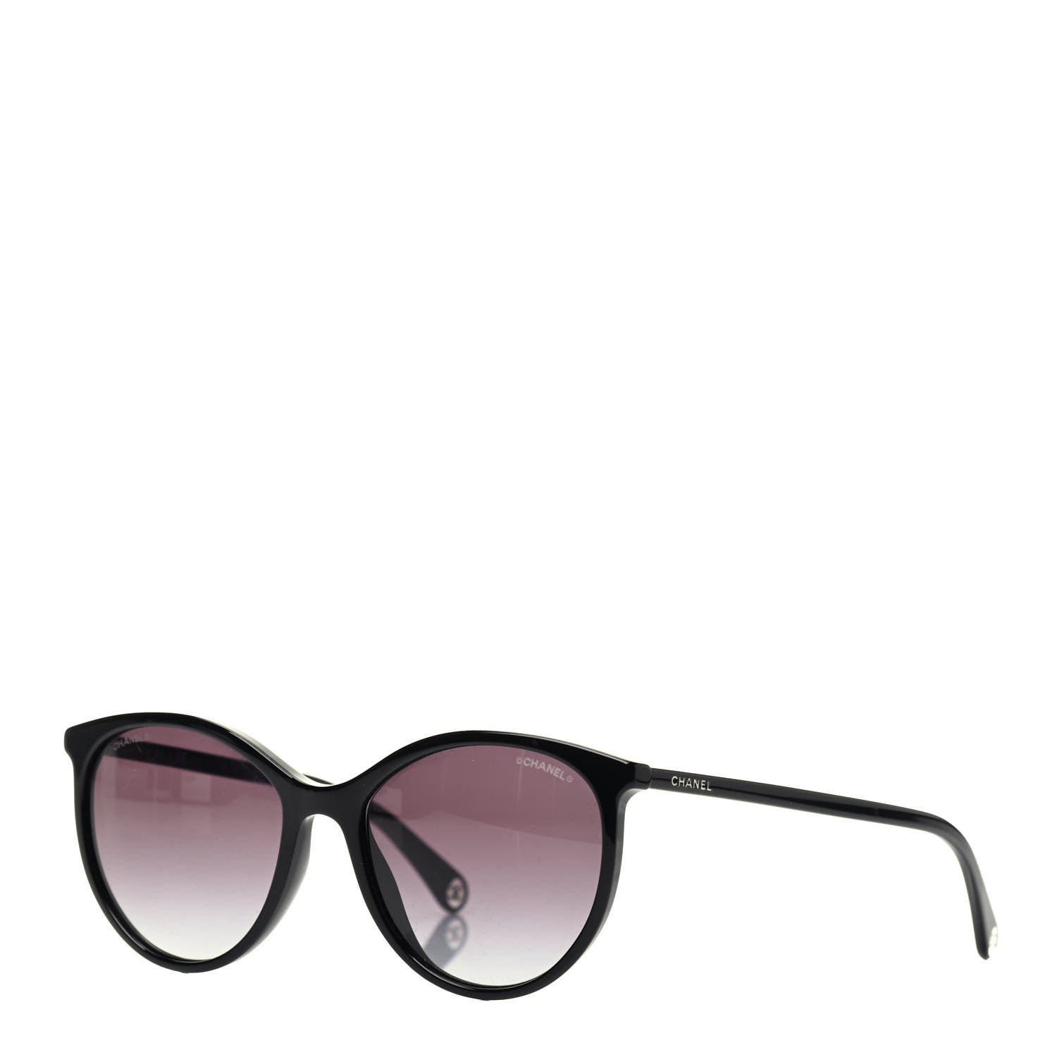 Chanel Acetate Pantos Cat Eye Sunglasses 5448 Black 1 of 7