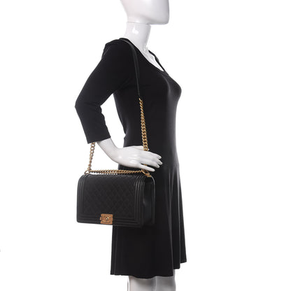 Chanel Caviar Quilted New Medium Boy Flap Black 2 of 11