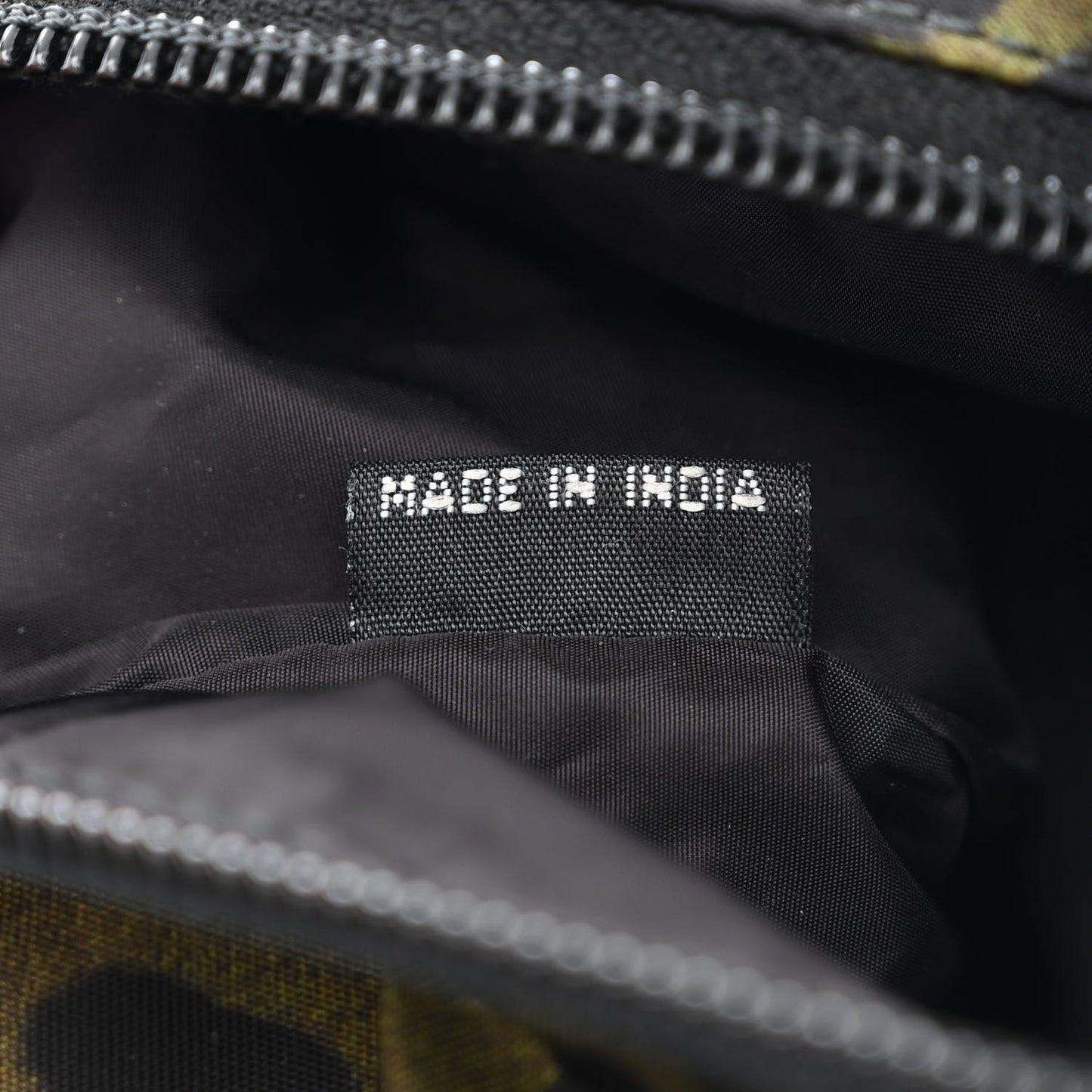 Tessuto Nylon Stampato Saffiano Tote Militare