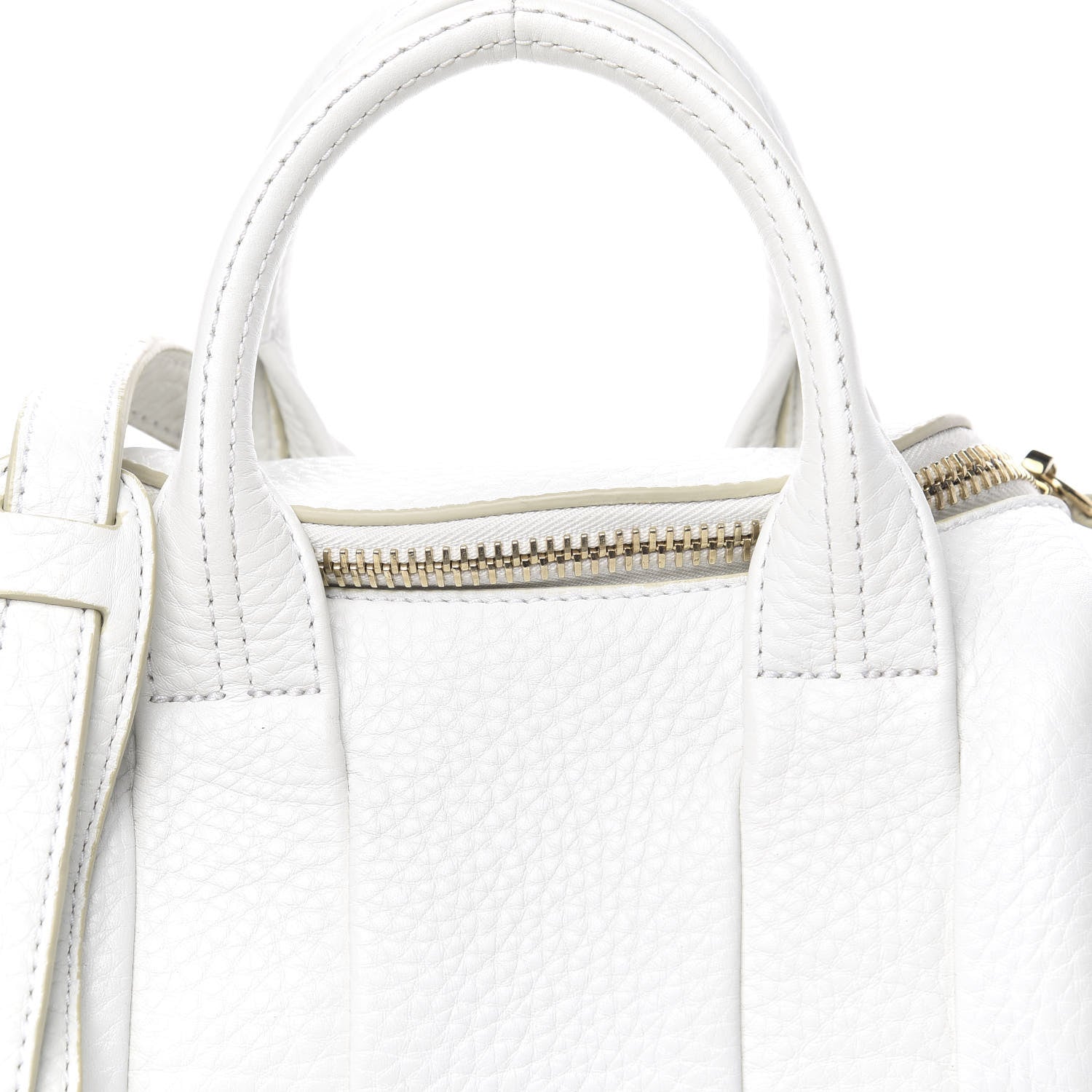 Alexander Wang Pebbled Lambskin Mini Rockie Gray Gold Hardware 8 of 9