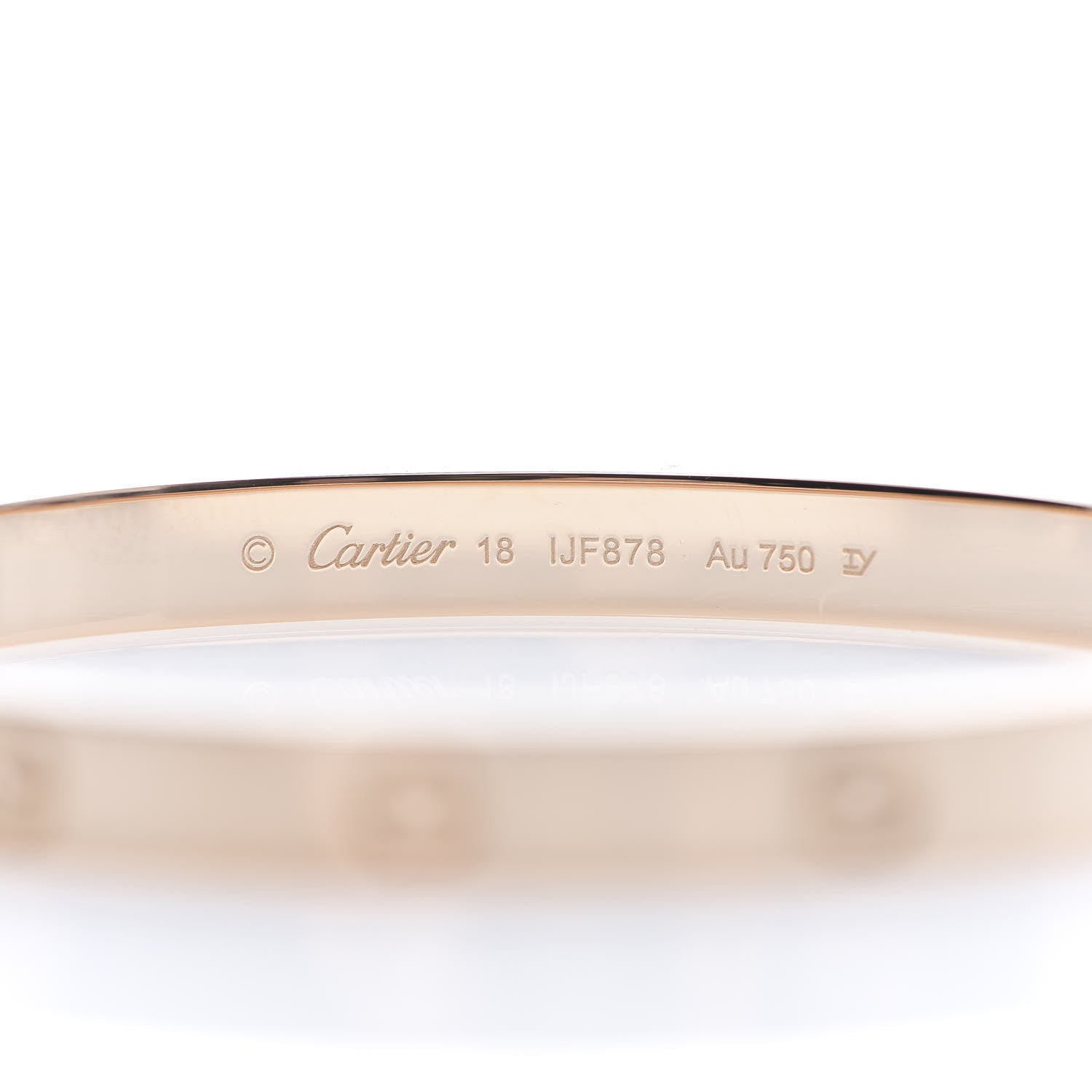 Cartier 18K Pink Gold LOVE Bracelet 18 4 of 5
