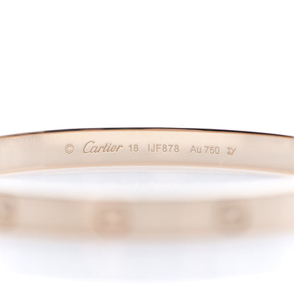 Cartier 18K Pink Gold LOVE Bracelet 18 4 of 5