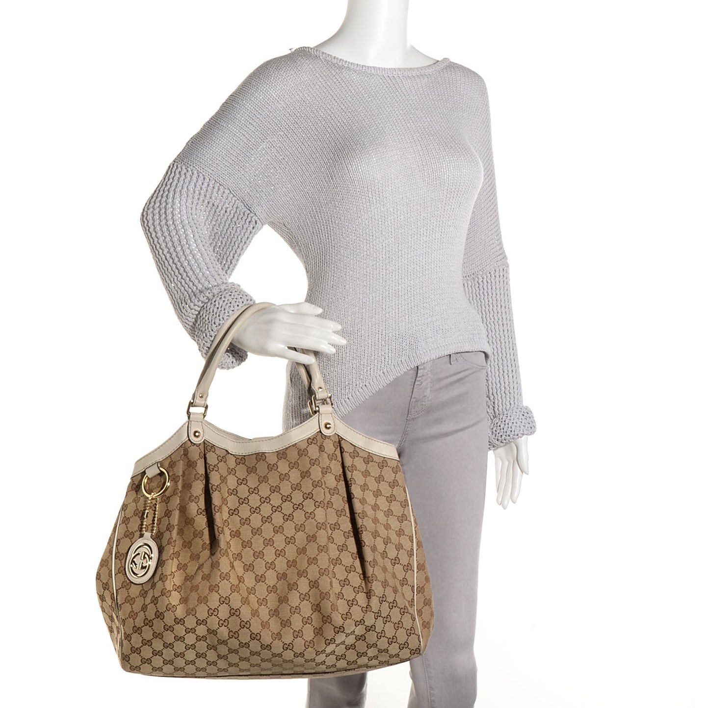Monogram Large Sukey Tote Off White