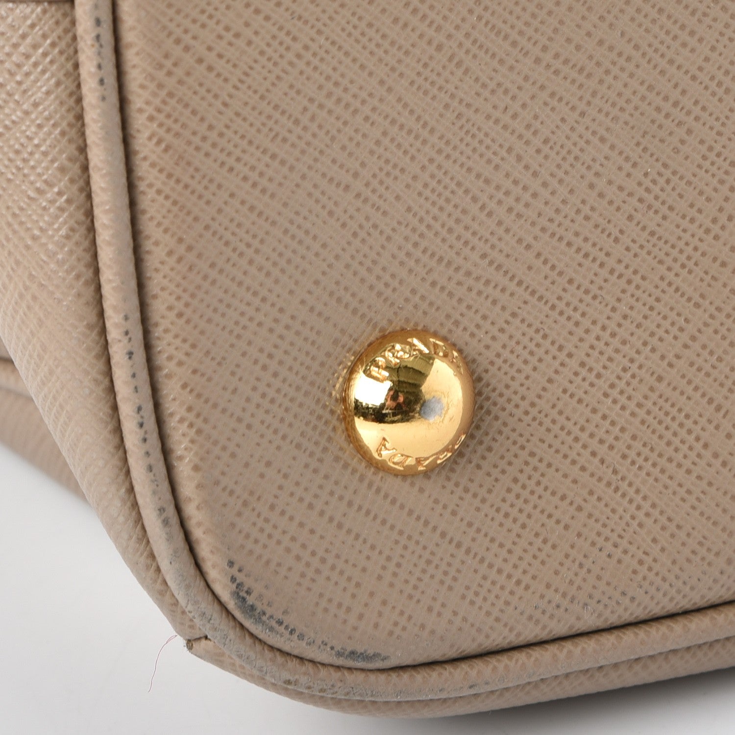 Prada Saffiano Lux Medium Tote Visone 13 of 15