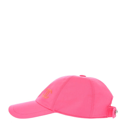 Chanel Cotton CC Cap Hat Fuchsia Orange 3 of 8