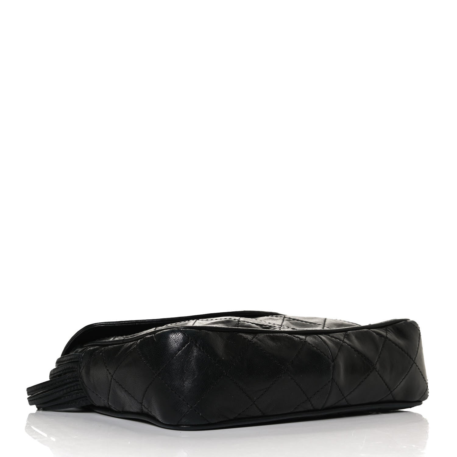 Chanel Lambskin Stitched Small Single Flap Black 4 of 13