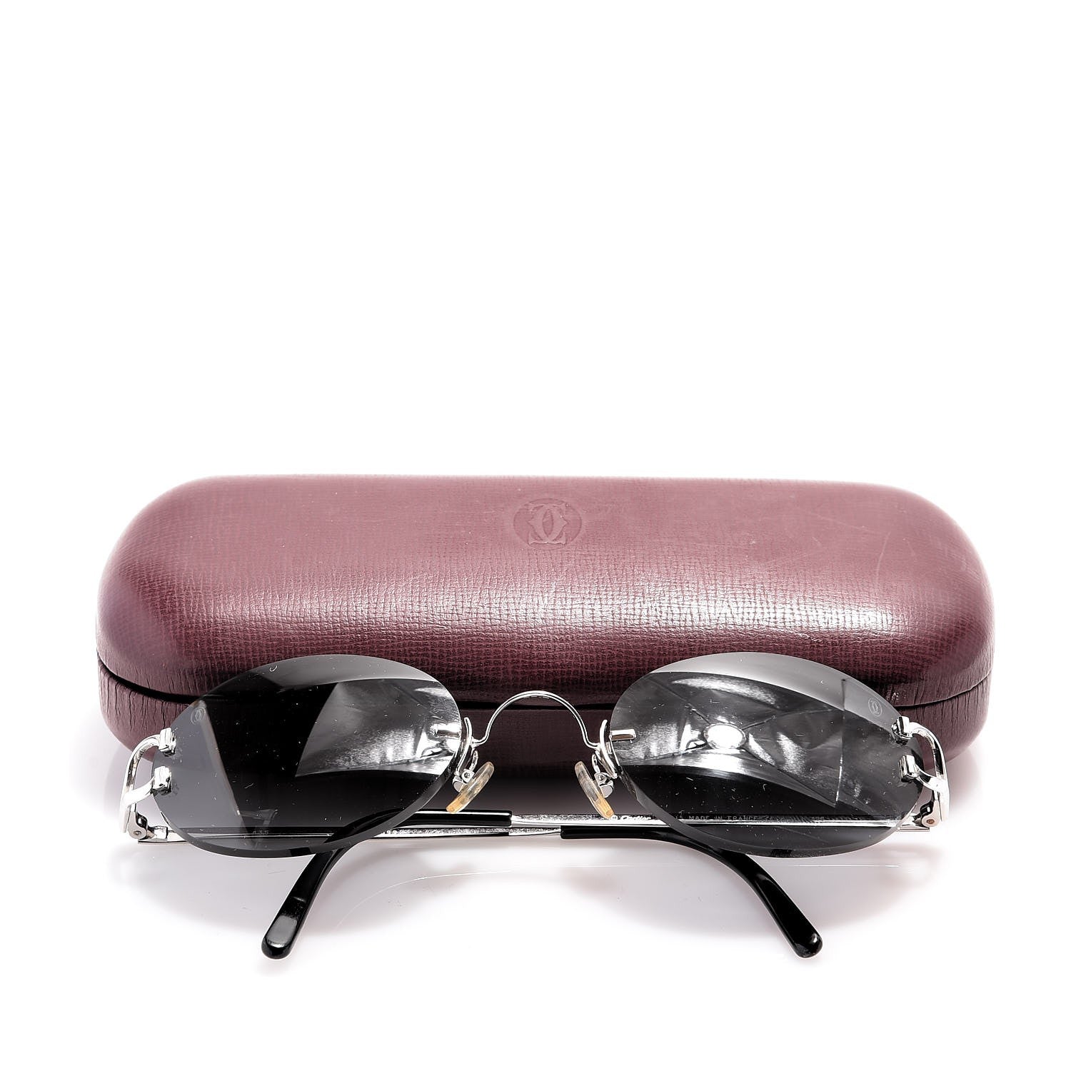 Cartier Oval Sunglasses 135 Gold 7 of 7