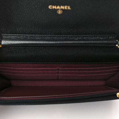 Chanel Caviar Quilted Wallet on Chain WOC Black 5 of 12