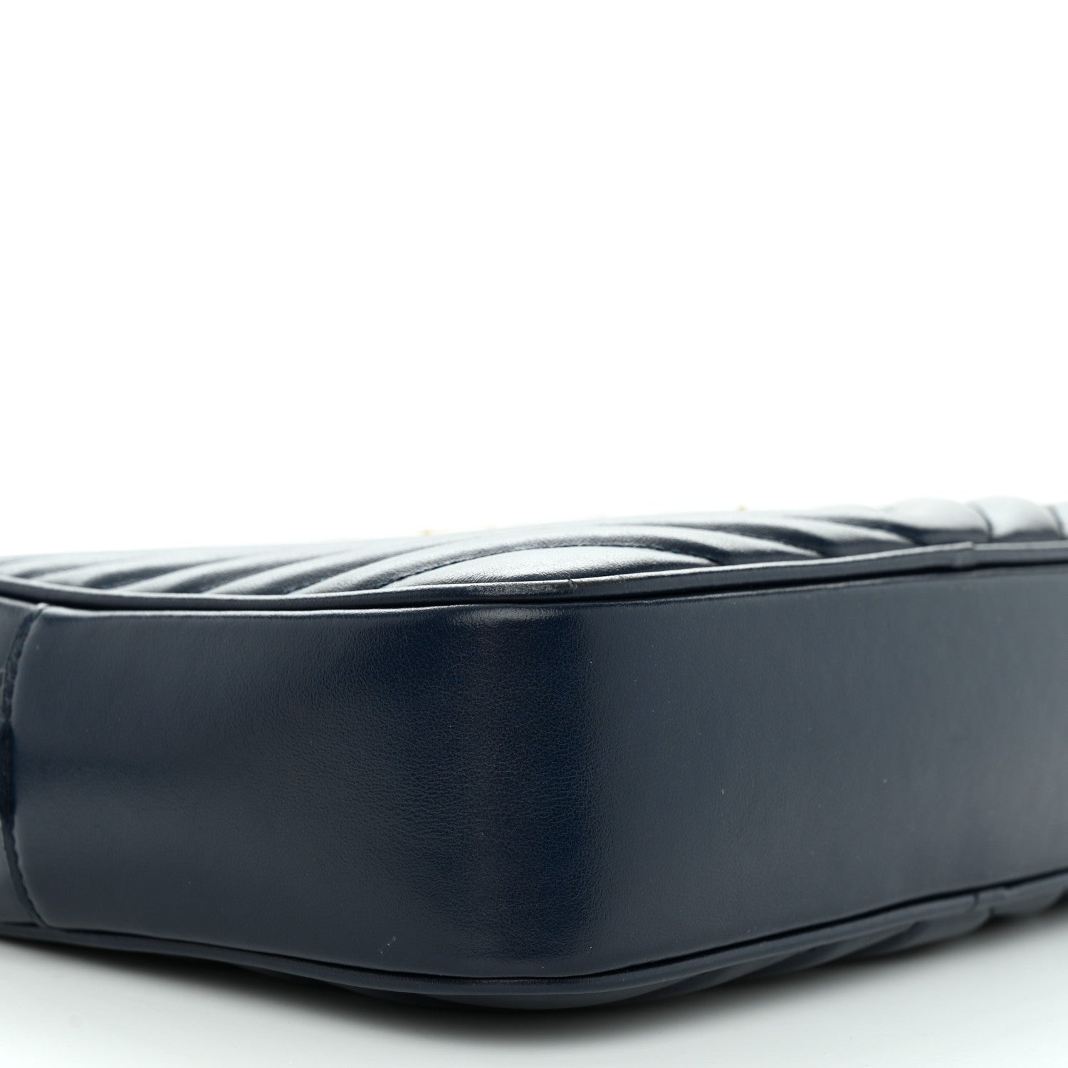 Saint Laurent Calfskin Matelasse Monogram Lou Camera Bag Navy 9 of 12