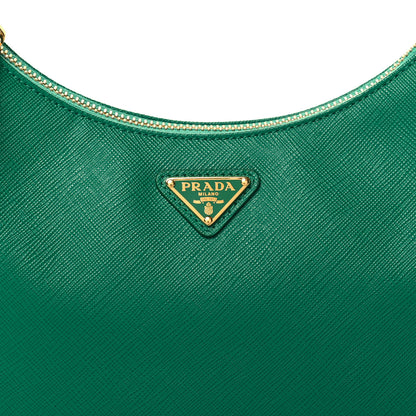 Prada Saffiano Lux Mini Re-Edition Shoulder Bag Mango 7 of 9